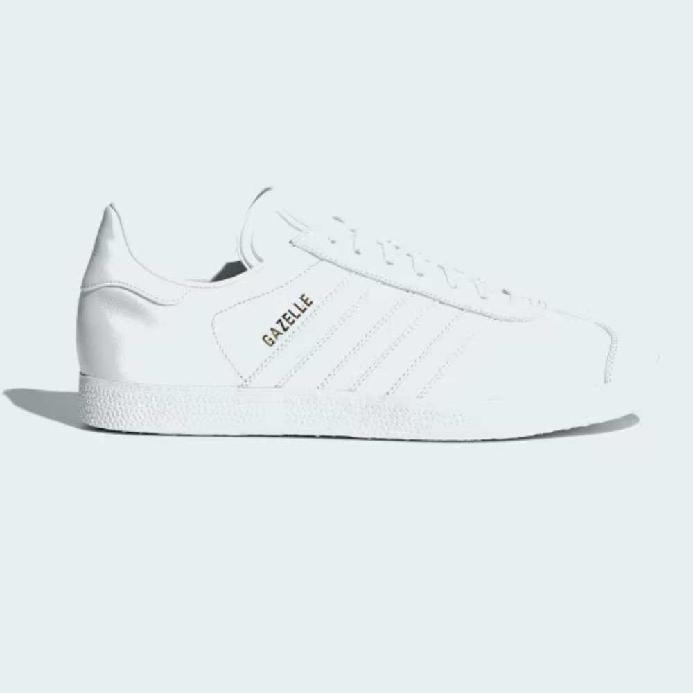Adidas Gazelle White Leather Sneakers
